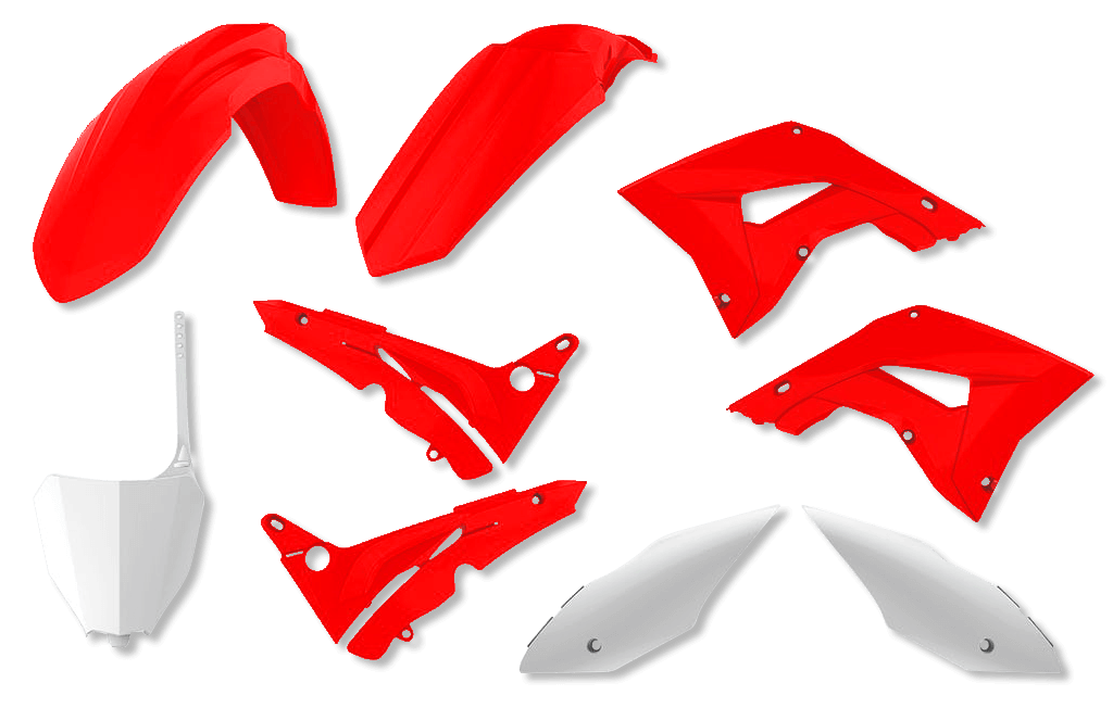 plastiche rosse