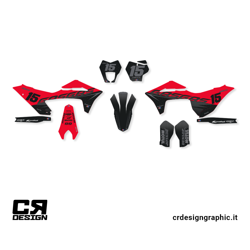 cr design kit adesivi per motocross grafiche personalizzate gas gas 1