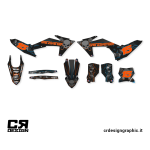 cr design kit adesivi per motocross grafiche personalizzate ktm
