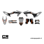 cr design kit adesivi per motocross grafiche personalizzate ktm