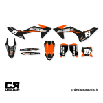 cr design kit adesivi per motocross grafiche personalizzate ktm