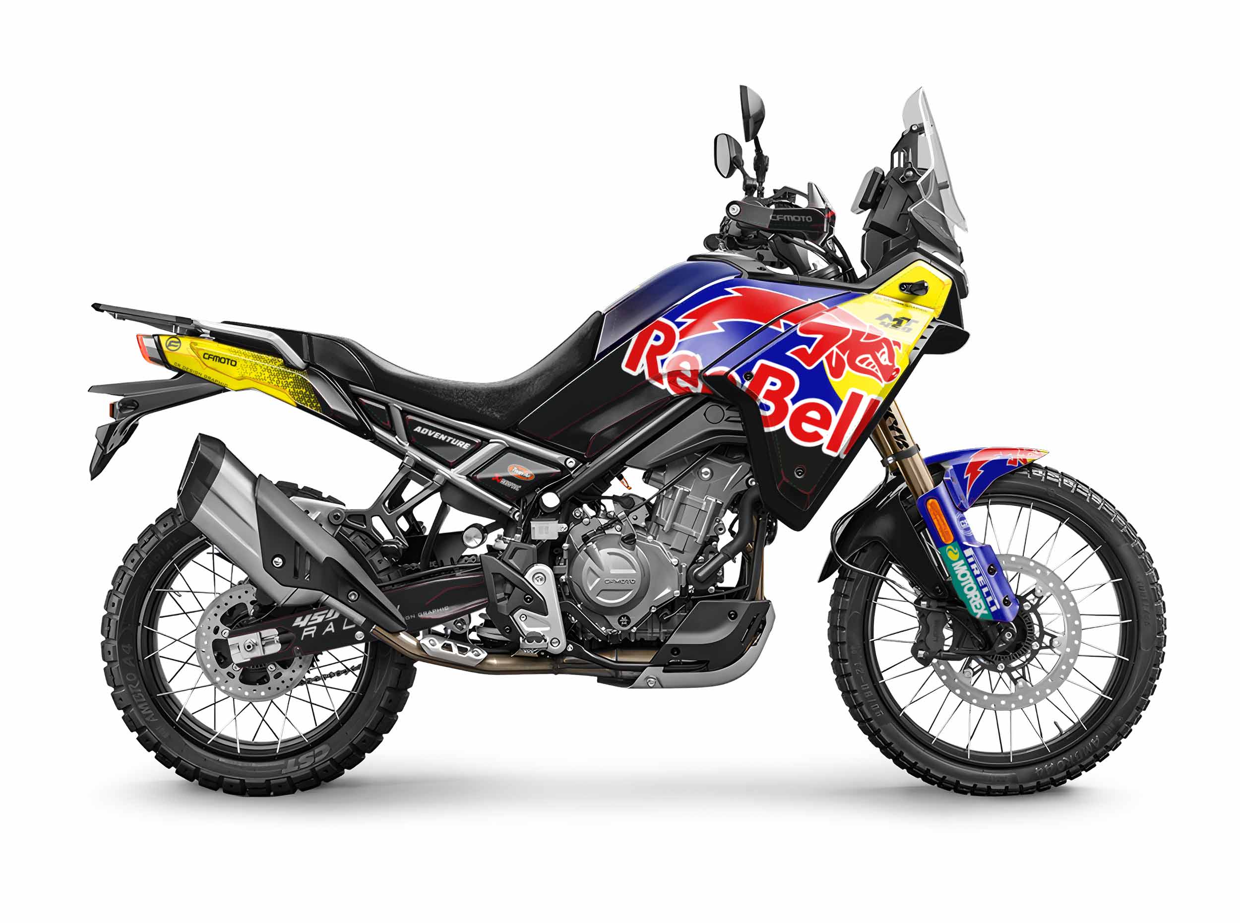 CF_450_BULL Kit Grafiche CFmoto MT450 Red Bell - immagine 1