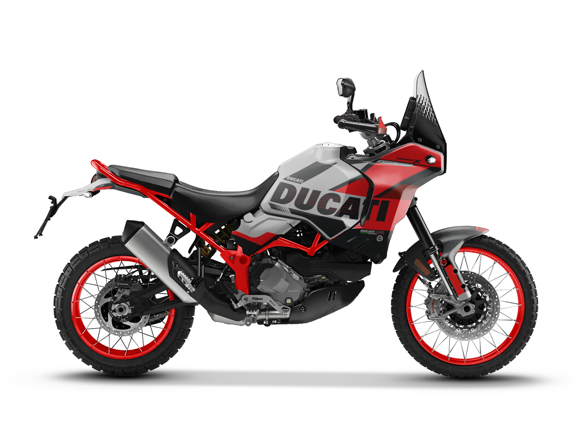 DUCATI DESERTX_RED Kit Grafiche Ducati DesertX RED - immagine 1